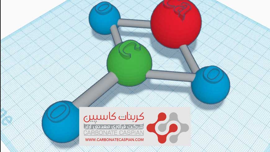 بررسی ساختار مولکولی کلسیم کربنات