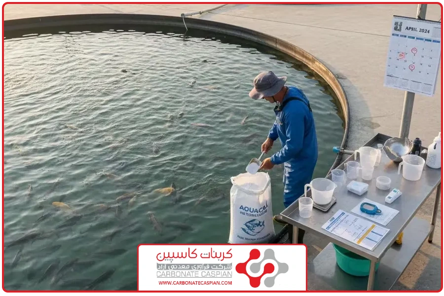 زمان بندی مصرف | خرید کربنات کلسیم برای آبزیان