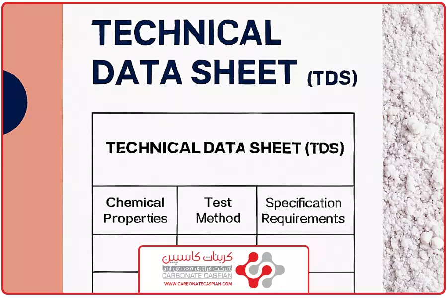 برگه TDS | خرید کربنات کلسیم مش 100