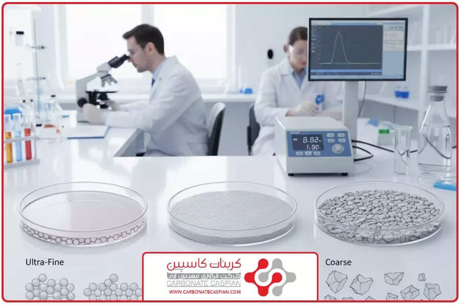 اندازه ذرات | کربنات کلسیم مخصوص PVC