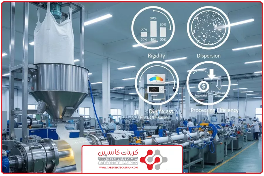 افزایش توان تولید | کربنات کلسیم مخصوص PVC
